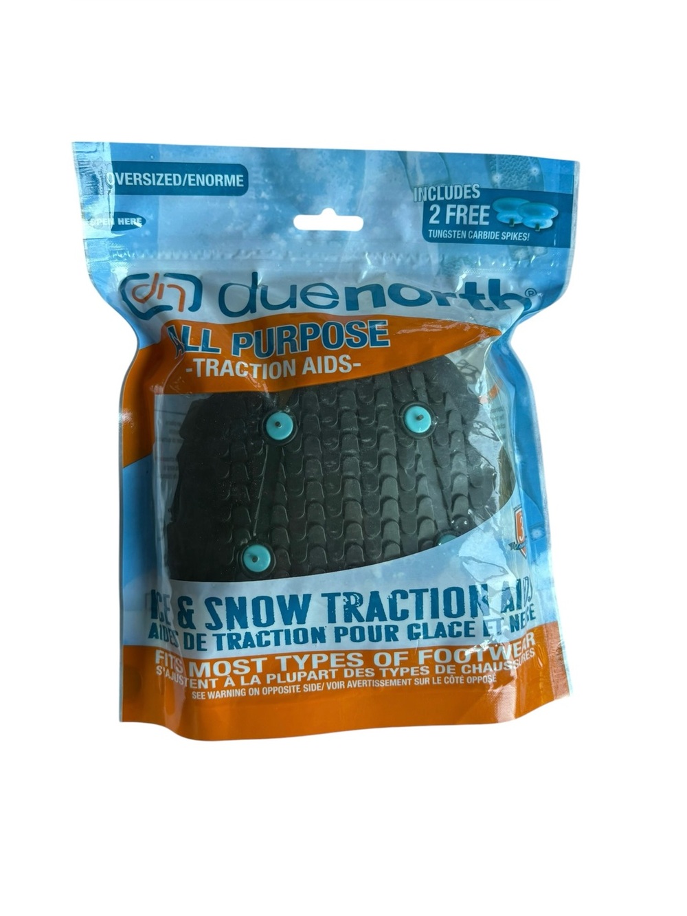 Due North All Purpose Ice & Snow Traction Aid Shoe Cover Size- Oversized
